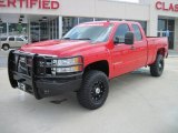 2007 Victory Red Chevrolet Silverado 2500HD LT Extended Cab 4x4 #29899924