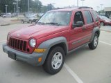 2005 Inferno Red Crystal Pearl Jeep Liberty Sport #29899927