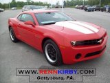 2010 Inferno Orange Metallic Chevrolet Camaro LS Coupe #29899973