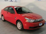 2008 Vermillion Red Ford Focus SE Coupe #29957535