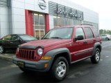 2005 Inferno Red Crystal Pearl Jeep Liberty Sport 4x4 #29957671