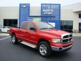 2005 Flame Red Dodge Ram 1500 SLT Quad Cab 4x4 #29957232