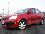 2007 Tropical Red Kia Rio LX Sedan #2974177