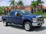 2008 Dark Blue Pearl Metallic Ford F350 Super Duty Lariat Crew Cab 4x4 #30036303