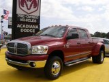 2008 Inferno Red Crystal Pearl Dodge Ram 3500 SLT Mega Cab 4x4 Dually #30036461