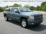 2010 Blue Granite Metallic Chevrolet Silverado 1500 LT Extended Cab 4x4 #30037046