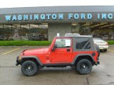 2004 Flame Red Jeep Wrangler X 4x4 #30037529