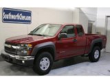 Dark Cherry Red Metallic Chevrolet Colorado in 2004