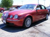 Radiance Red Metallic Jaguar S-Type in 2007