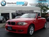 2008 Crimson Red BMW 1 Series 128i Convertible #30213714