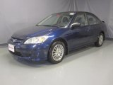 2005 Eternal Blue Pearl Honda Civic LX Sedan #30214121