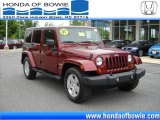 2007 Red Rock Crystal Pearl Jeep Wrangler Unlimited Sahara 4x4 #30280825
