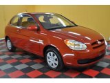 2007 Tango Red Hyundai Accent GS Coupe #30281290
