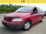 Bright Red Metallic Ford Windstar in 2001