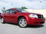 2008 Inferno Red Crystal Pearl Dodge Avenger SXT #30330463