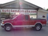 2002 Bright Red Ford F150 Lariat SuperCab 4x4 #30367625