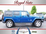 2010 Deep Water Blue Pearl Jeep Wrangler Unlimited Sahara 4x4 #30367371