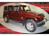 2008 Red Rock Crystal Pearl Jeep Wrangler Unlimited Sahara 4x4 #30484669