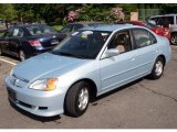 2003 Opal Silver Blue Metallic Honda Civic Hybrid Sedan #30484690