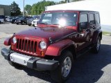 2008 Red Rock Crystal Pearl Jeep Wrangler Unlimited Sahara 4x4 #30485060