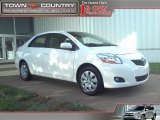 2009 Polar White Toyota Yaris Sedan #30544248