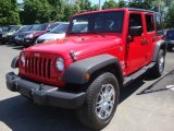 2007 Red Rock Crystal Pearl Jeep Wrangler Unlimited X 4x4 #30544381