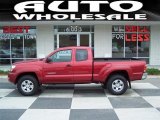 2008 Impulse Red Pearl Toyota Tacoma PreRunner Access Cab #30544177