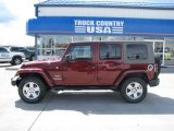 2007 Red Rock Crystal Pearl Jeep Wrangler Unlimited Sahara 4x4 #30616970