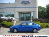 2010 Blue Flame Metallic Ford Focus SE Sedan #30616083