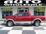 2009 Inferno Red Crystal Pearl Dodge Ram 1500 Laramie Crew Cab 4x4 #30616758