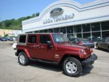 2007 Red Rock Crystal Pearl Jeep Wrangler Unlimited Sahara 4x4 #30616436