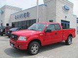 2008 Bright Red Ford F150 STX SuperCab 4x4 #30616464