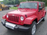 2010 Flame Red Jeep Wrangler Unlimited Sahara 4x4 #30616151