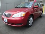 2005 Impulse Red Toyota Corolla LE #30616180