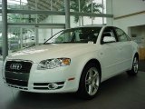 2007 Ibis White Audi A4 2.0T Sedan #30722624