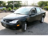 2007 Pitch Black Ford Focus ZX4 SE Sedan #30746289