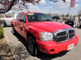 2007 Flame Red Dodge Dakota SLT Quad Cab 4x4 #30817031