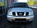 2004 Radiant Silver Nissan Titan LE Crew Cab 4x4 #30817126