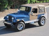 1986 Jeep CJ7 Medium Blue Metallic