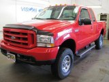 2004 Red Ford F350 Super Duty XLT SuperCab 4x4 #30816855