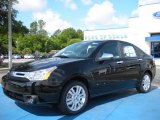 2010 Ebony Black Ford Focus SEL Sedan #30894291