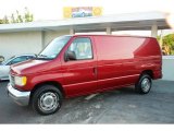 1995 Electric Current Red Metallic Ford E Series Van E150 XL Cargo Van #30894651