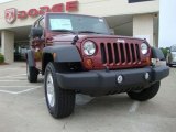 2010 Red Rock Crystal Pearl Jeep Wrangler Unlimited Sport 4x4 #30816652