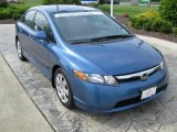 2007 Atomic Blue Metallic Honda Civic LX Sedan #30894906