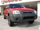Aztec Red Nissan Frontier in 2002