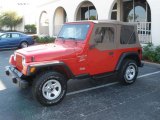 1999 Flame Red Jeep Wrangler Sport 4x4 #3097967