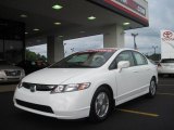 2007 Taffeta White Honda Civic Hybrid Sedan #31080174