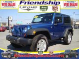 2010 Deep Water Blue Pearl Jeep Wrangler Sport 4x4 #31079690