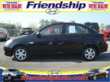 2007 Ebony Black Hyundai Accent GLS Sedan #31079795