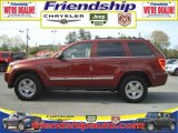 2007 Red Rock Crystal Pearl Jeep Grand Cherokee Limited 4x4 #31079827